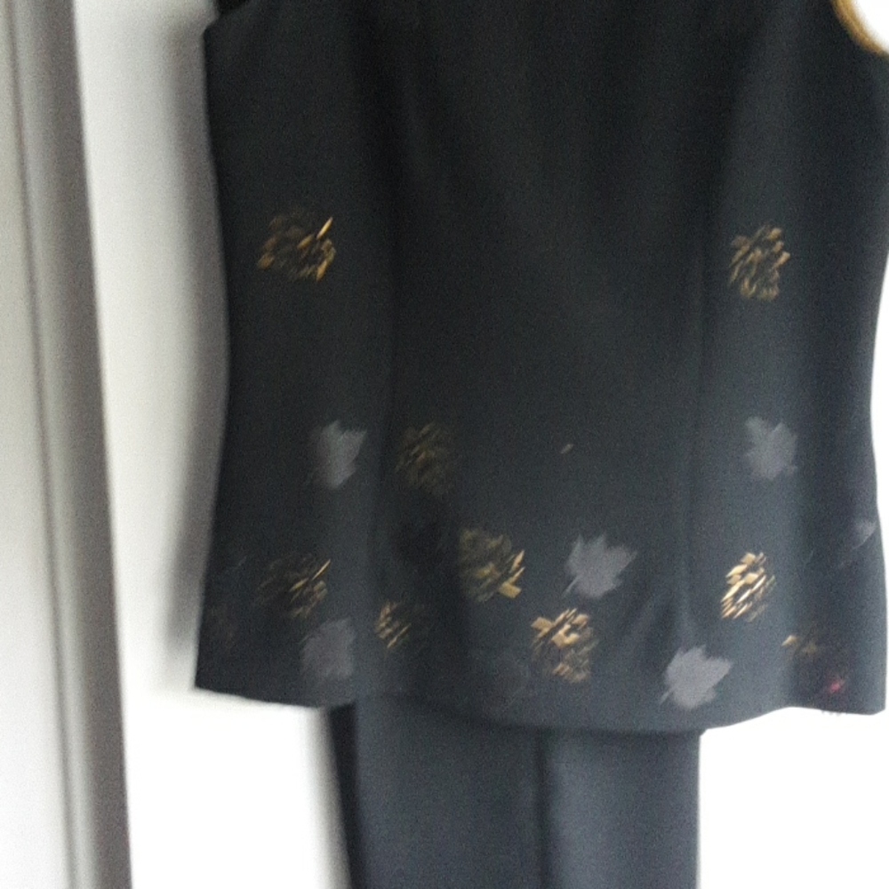 Two piece pants suit